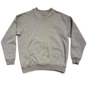 Vintage Y2K Fila Sports Atheltic Cotton Grey Pullover Sweater Crewneck M 22x26"